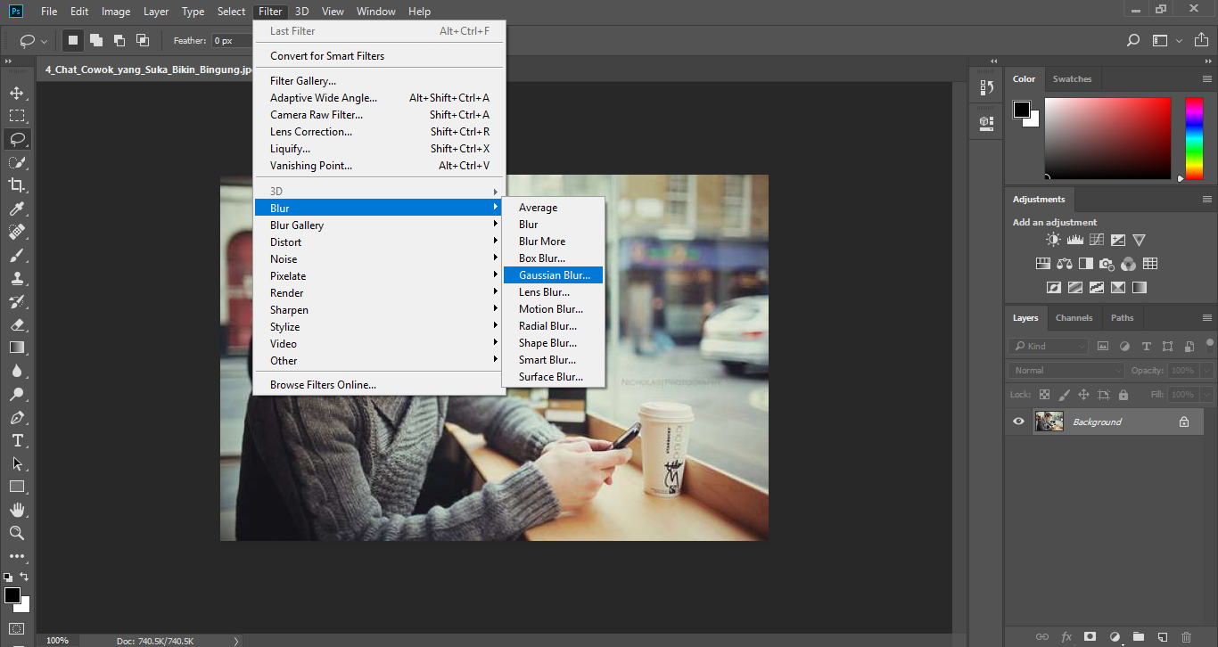 Cara Membuat Foto Blur Lewat Adobe Photoshop CC Bacaan Tekno
