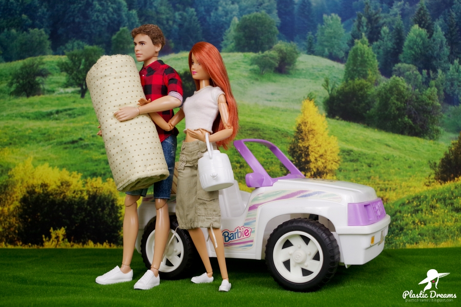 barbie et ken en camping