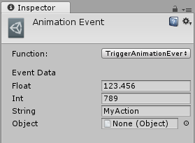 Animation Event Parameter