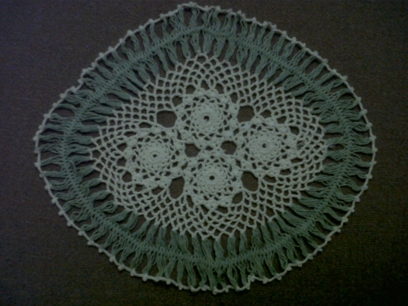 Rajutan Benang Kreasiku: Crochet Lace Taplak Meja Kecil