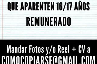 CABA: Casting para PELÍCULA a filmarse en JULIO se buscan actores y actrices de 16/17 años