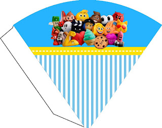 Emoji Free Printable Cones.