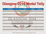 Glasgow 2014 Medal Tally