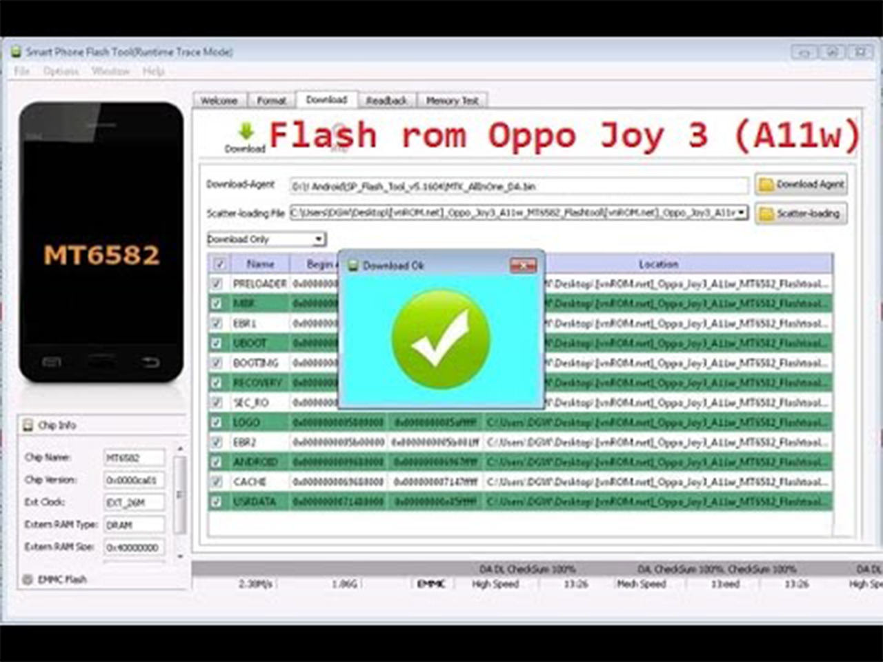 SP Flashtool để up rom