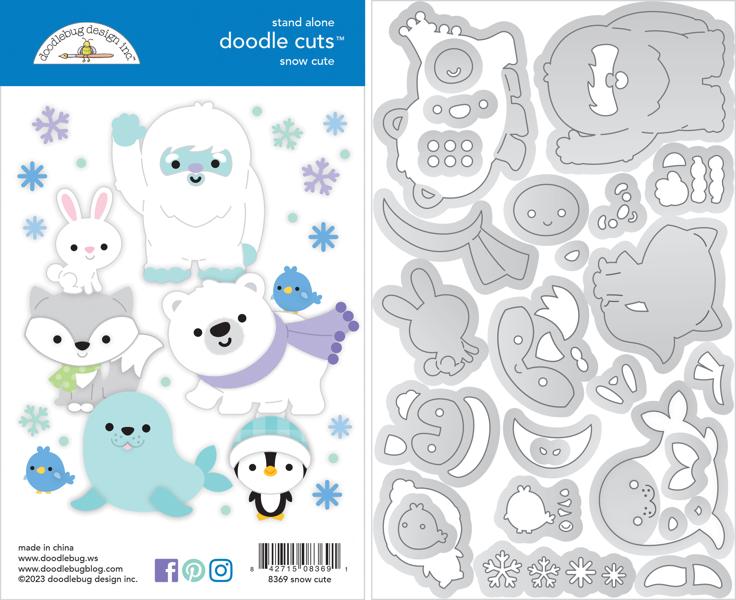 Doodlebug - Snow Much Fun - Snow Colorful Shape Sprinkles / 8347