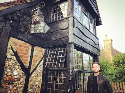 Troian Bellisario and Patrick J Adams at The Royal Standard of England alehouse