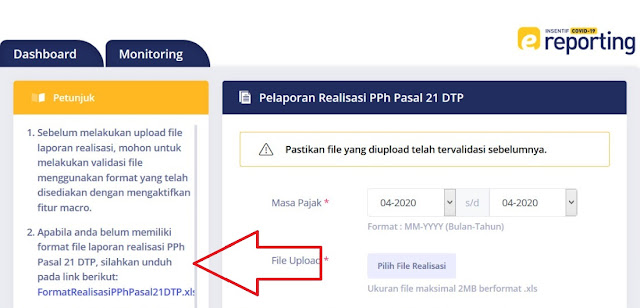 Tata Cara Laporan Realisasi Insentif Pajak 2020