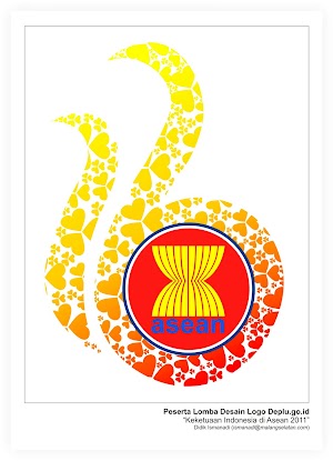 Desain Untuk Kontes Logo Keketuaan Indonesia di ASEAN 2010 - Kementerian Luar Negeri RI