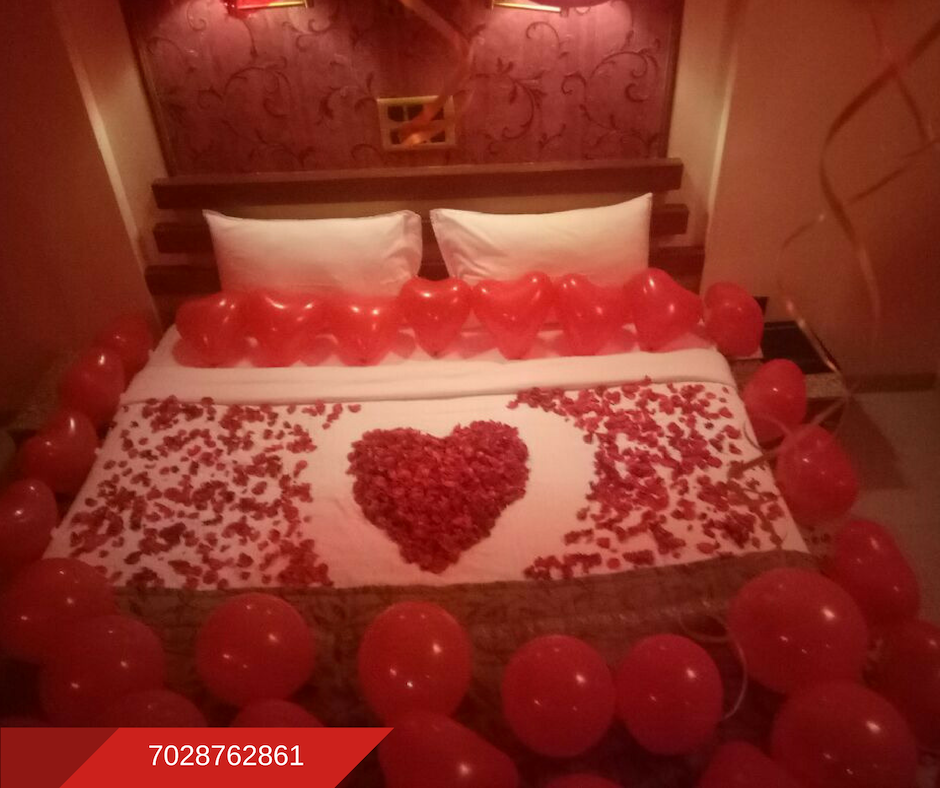 Romantic Room Decoration  For Surprise Birthday  Party  in 