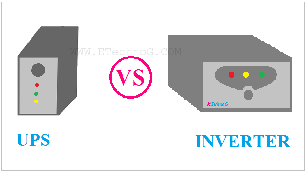 Difference Between UPS and Inverter, UPS VS Inverter