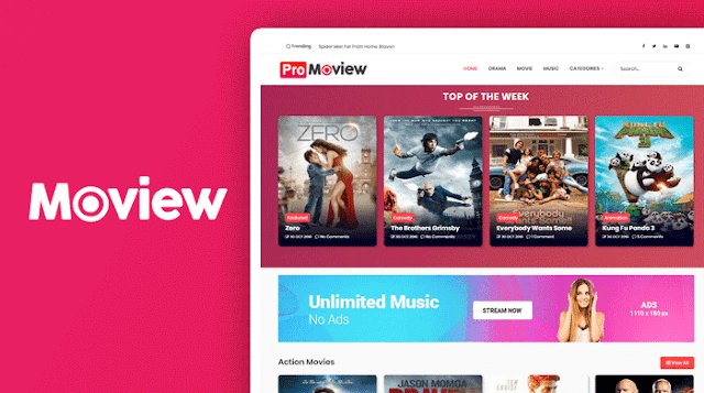 Moview Blogger Template Free Download