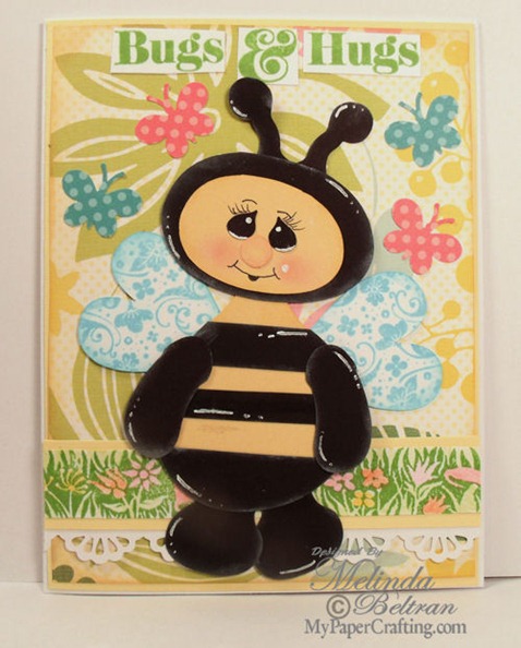 bee bugs hugs card 500