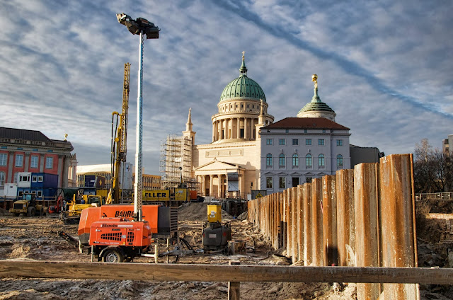 Baustelle Potsdam, Mitte im Bau, Am Alten Markt 1, 14467 Potsdam, 11.01.2014