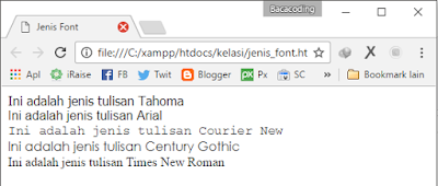 Cara Mengatur Style Huruf (Font) di HTML 