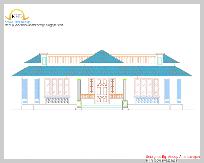 small budget house plan - 129 Square meter (1390 Sqft) - October 2011