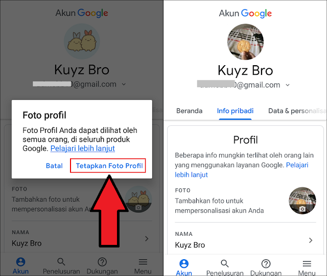 Cara Mengganti Foto Profil Gmail di Android Tanpa Aplikasi 