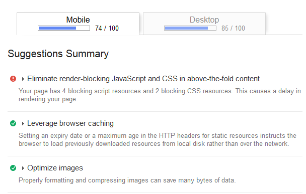 google-pagespeed-mobile-report