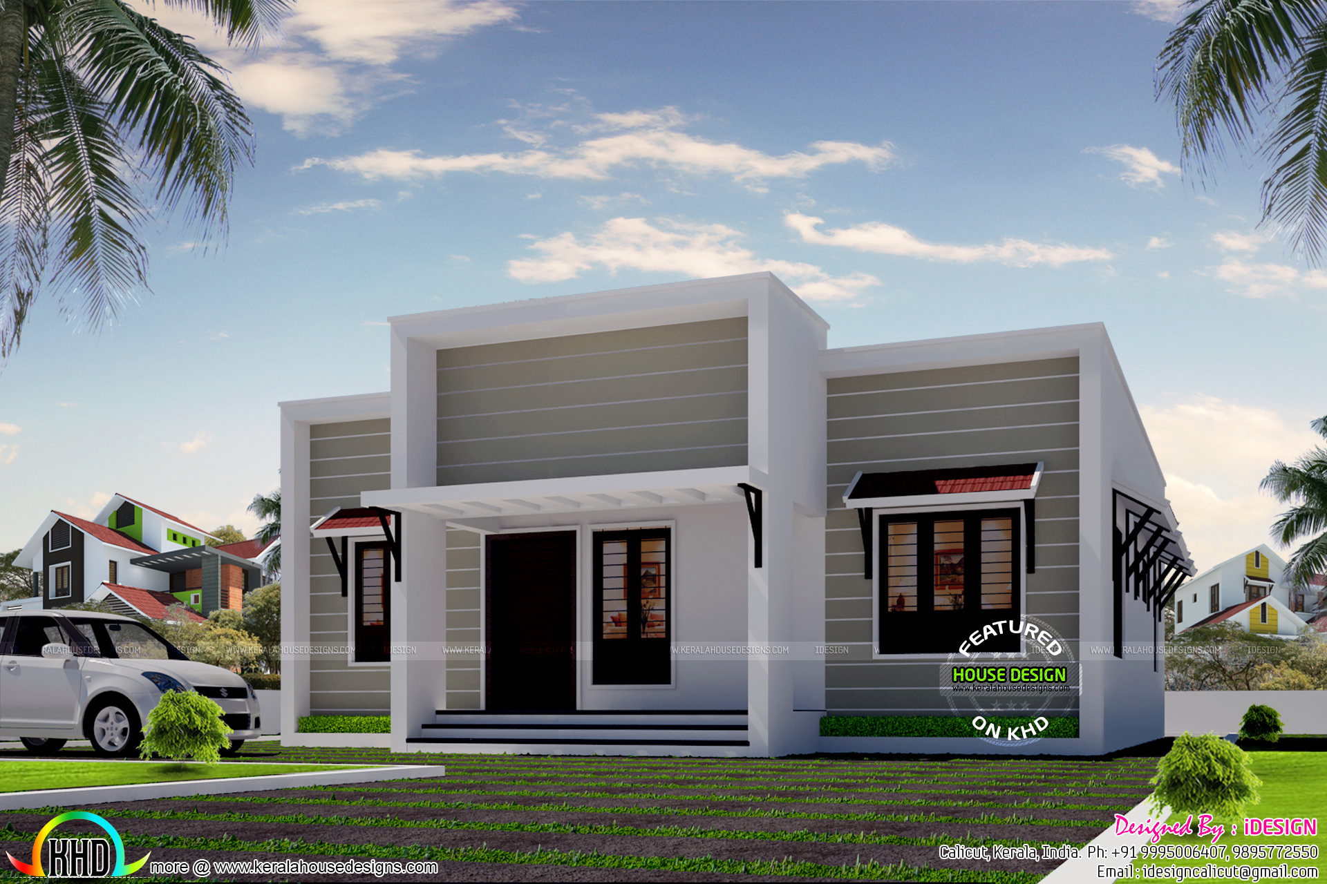 Cost 18 Lakhs small simple  modern  house  Kerala  home  