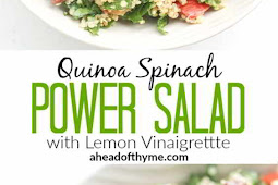 Quinoa Spinach Power Salad With Lemon Vinaigrette