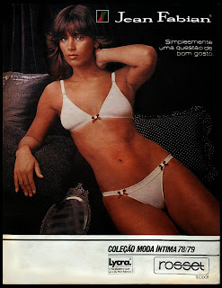 propaganda Jean Fabian - Lycra - Rosset - 1979. moda íntima anos 70. Oswaldo Hernandez.