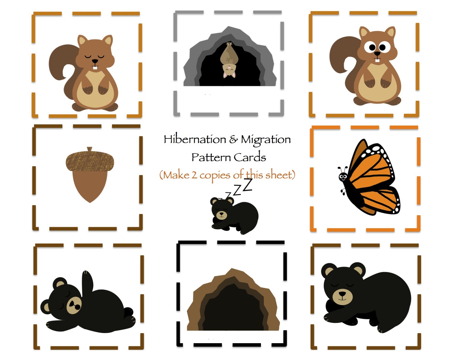 942 New preschool worksheet on hibernation 523 Hibernation & Migration Printable 