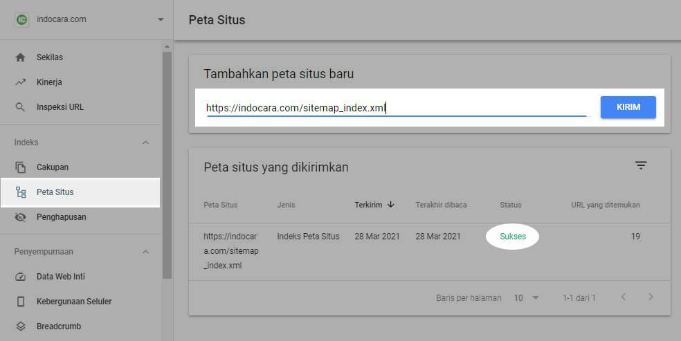 Submit Sitemap Wordpress ke Google Search Console