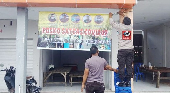 Dukung Prokes, Personil Polsek Marbo Aktifkan Posko Satgas Covid-19 