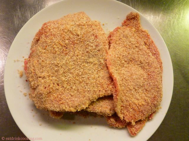 Kalsbschnitzel paniert für Wiener Schnitzel