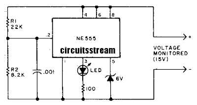 Under voltage indicator Circuit Diagram