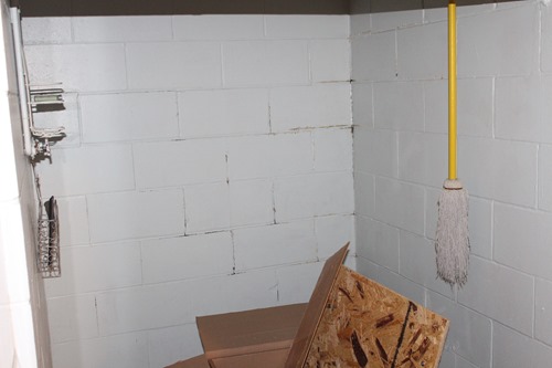 Downstairs shower