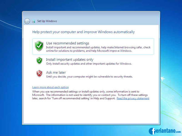 Cara Install Ulang Windows 7 Lengkap Dengan Gambar - Feriantano.com