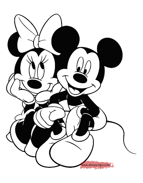 Mickey Mouse  Friends Coloring Pages 