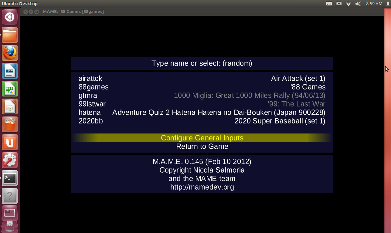 Cara Install MAME (Multiple Arcade Machine Emulator) Pada Ubuntu 12.10 ...