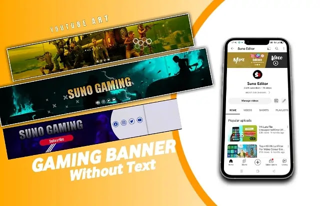 How to Create Gaming Channel Banner, Gaming  Banner