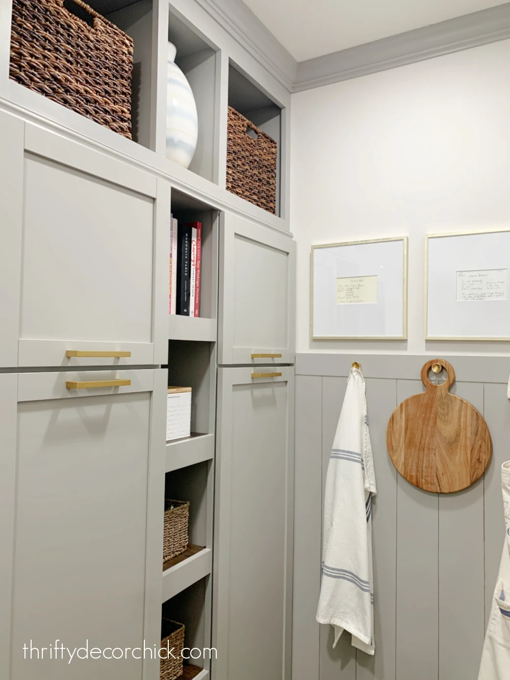 tall cabinets in pantry