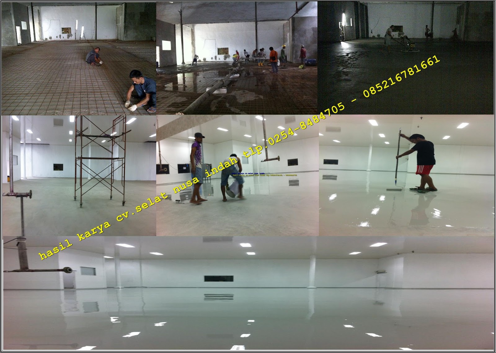 epoxy floor lantai  gudang dan lantai  ruang produksi