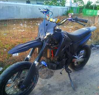 Modif Yamaha Jupiter MX jadi Motor Trail