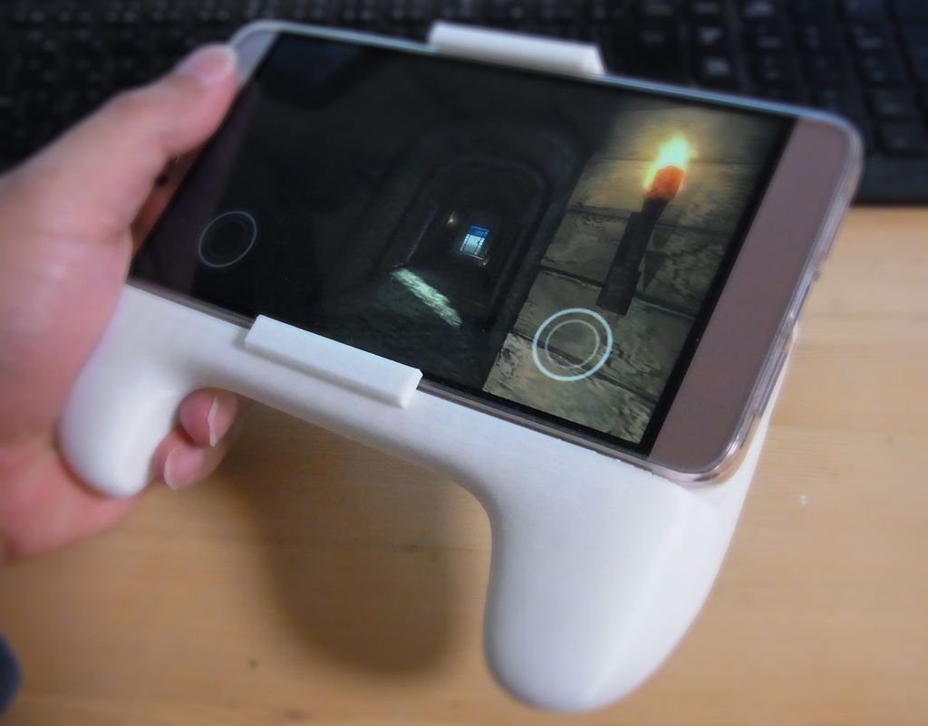 Blenderで建物作ってみる会 うちファブ スマホ用ゲームグリップmk2 その２