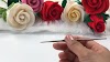 How to Crochet a Long Stem Rose 