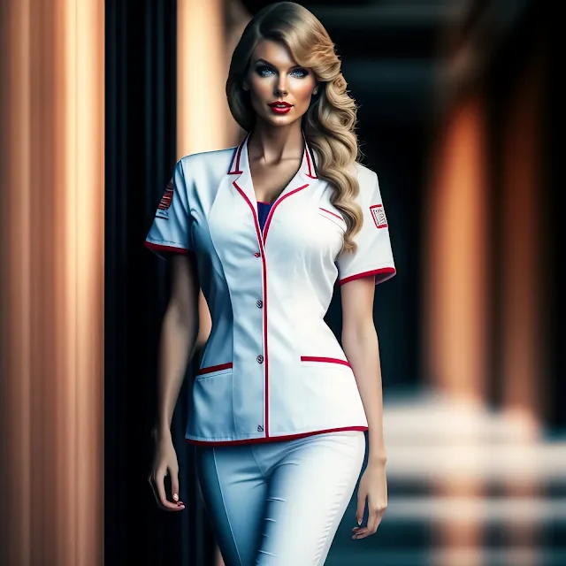 Taylor Swift enfermeira nurse fotos