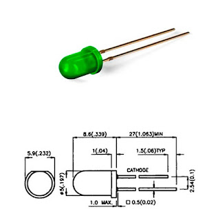 Diodo Led Verde 5mm Arduino Pcb Protoboard