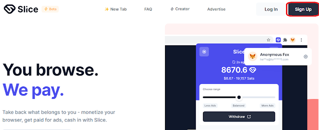 slice login