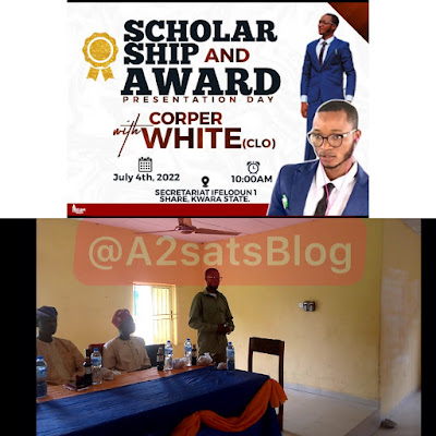 UNIOSUN Graduate donates scholarship with Allawee - A2satsblog