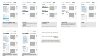 Storyboard: secuencia de wireframes