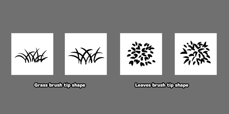 Medibang Paint Firealpaca leaves and grass brush