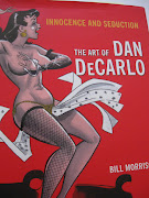 It's a hard cover, coffeetable size, with a variety of DeCarlo's work, . (img )