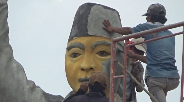 Habis Rp16 Miliar, Buruknya Patung Soekarno di Daerah Ini jadi Lawakan Netizen: Kok Mirip Shinchan?