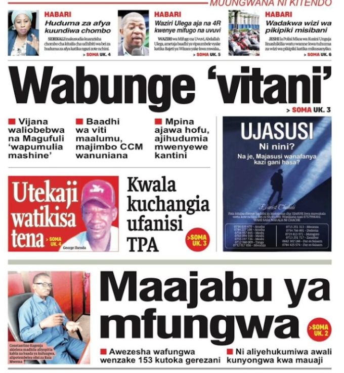 Magazeti ya Leo Tanzania,  May 15, 2024