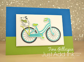 scissorspapercard, Stampin' Up!, Just Add Ink, Bike Ride, Better Together, Build A Bike Framelits