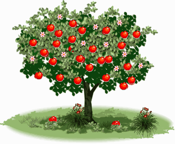Resultado de imagen para arbol de manzana gif